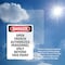 Signmission Portrait Open Trench Authorized Personnel Only Danger Sign, Plastic, 7in W x 10in L, 2PK OS-2PACK-DS-P-710-V-1909 - alternate 5